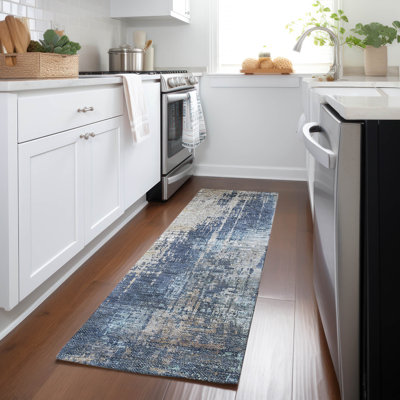 Malchow Washable Abstract Indoor / Outdoor Rug