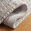 Tapis gris clair / ivoire en laine tissé à la main et à plat-1095802914