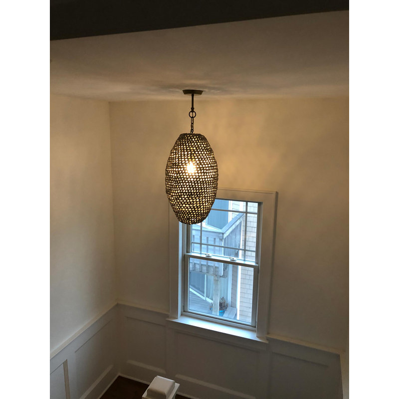 Medium Leather Pod Pendant Light