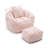 Bean Bag Chair Floor Sofa With Footstool-697919591