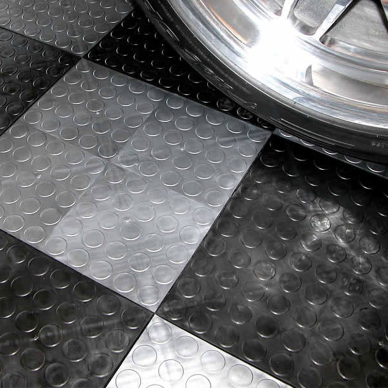Carreaux de garage 12 po x 12 po noirs, Bronze industriel