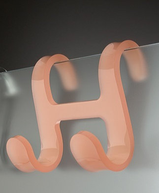 Trasparenze Plastic Over-the-Door Coat Rack
