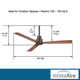 52" Simple 3 - Blade Outdoor Standard Ceiling Fan with Remote Control