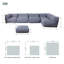 Canapé modulaire rembourré 7 pièces Muemil
