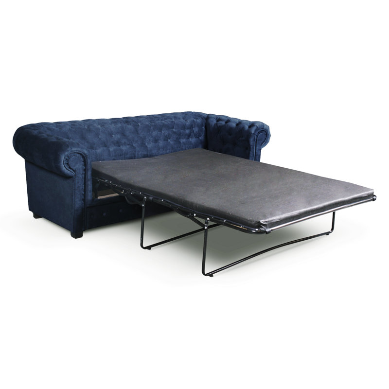 Allegra 3 Seater Sofa Bed, 3, Navy Blue