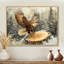Aigle, vol du chasseur en hiver II - aigle, art mural-583260847-744795565-583260832