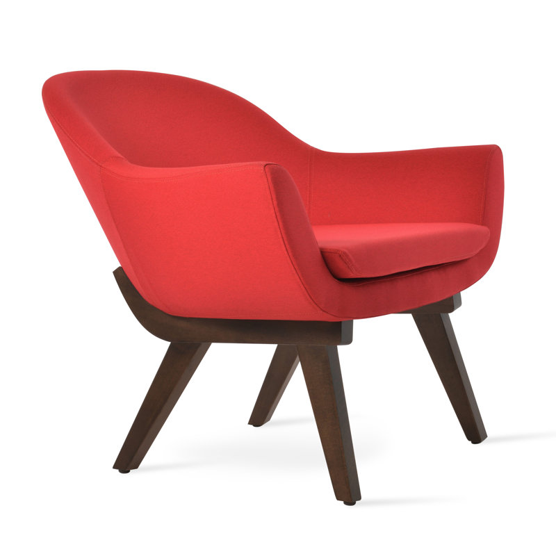Bois Madison Lounge en rouge