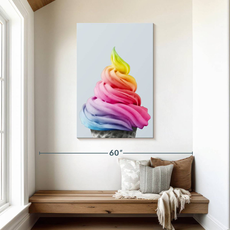 Yarlin Rainbow Ice Cream, H 45 po x l 30 po