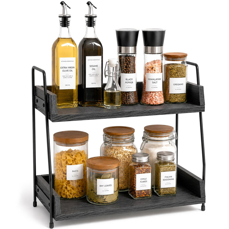 Freestanding Spice Rack, Anthracite