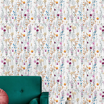 Athanasie Peel & Stick Floral Roll