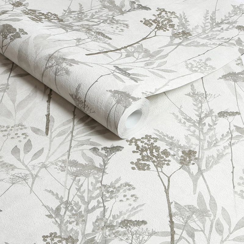 Superfresco Easy Solstice Floral 10m x 52cm Matte Wallpaper Roll, Netural