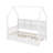 Wooden Twin Size House Bed With Trundle-242480429