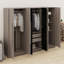 Armoire de rangement en bois avec tiroirs