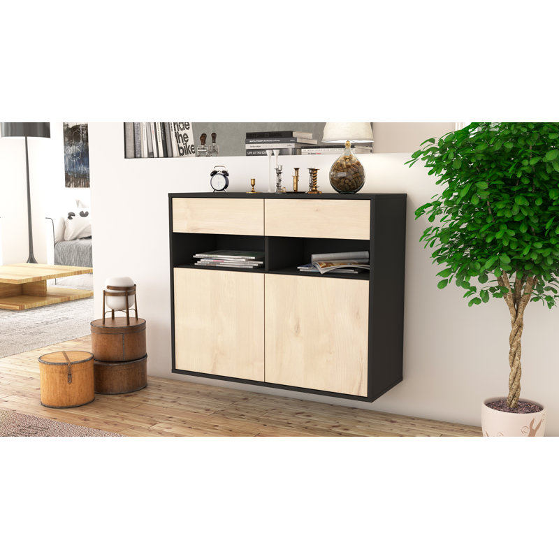 Anglers Park 92cm Sideboard, Anthracite/Cedar