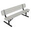 Banc portable orange texturé perforé, 1,83 m, avec dossier-2122664770-2122664796