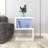 LED Nightstand, S-Shaped End Table, Small Coffee Table, Side Table With Open Storage Shelf