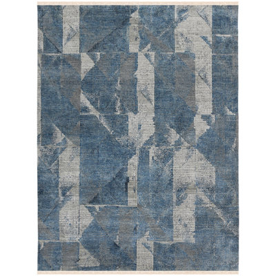 Zenith Hand-Knotted Cobalt Blue