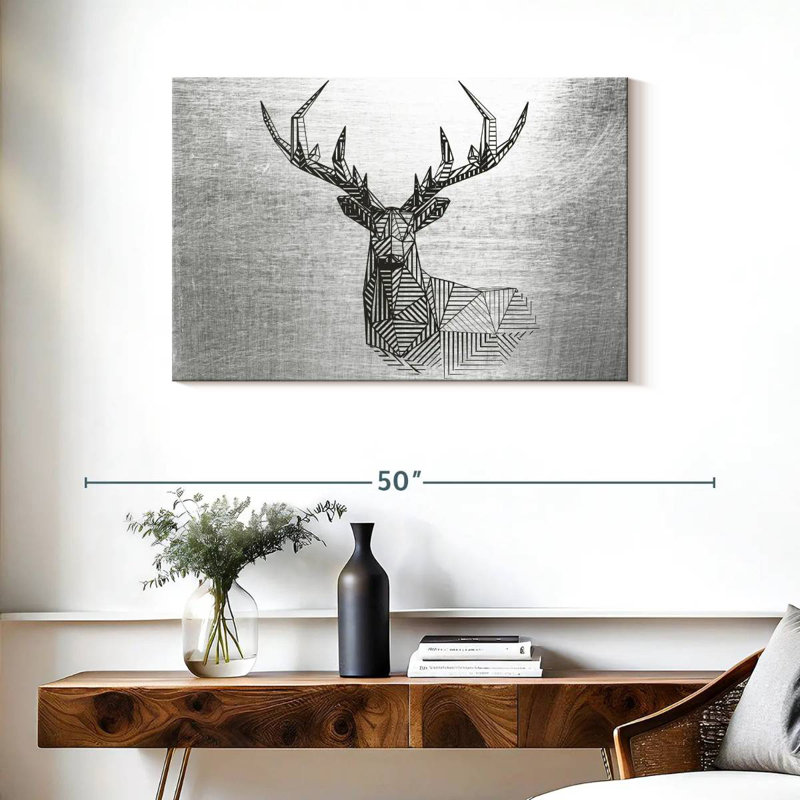Brampt Geometric Deer, 24" H x 36" W