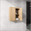 Armoire de salle de bain moderne moderne de 12 pouces avec 2 portes à fermeture douce et fixation flottante pour des solutions de rangement élégantes-132677067-132677070