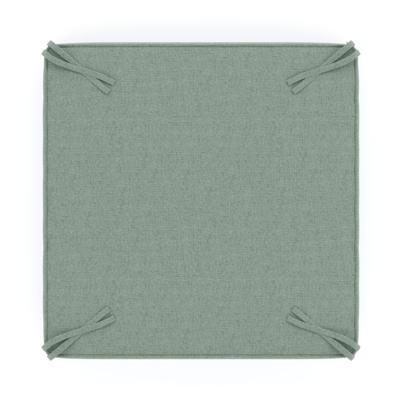 Sunbrella® Outdoor Ottoman Cushion, Canvas Spa Sunbrella® Canvas