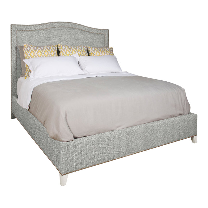 Caroline/Casey Upholstered Bed, Tarbee Dove, Casa Blanca, Yes