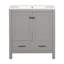 Meuble-lavabo avec lavabo simple, 2 portes à fermeture douce et 1 tiroir-2007364312-2007364319