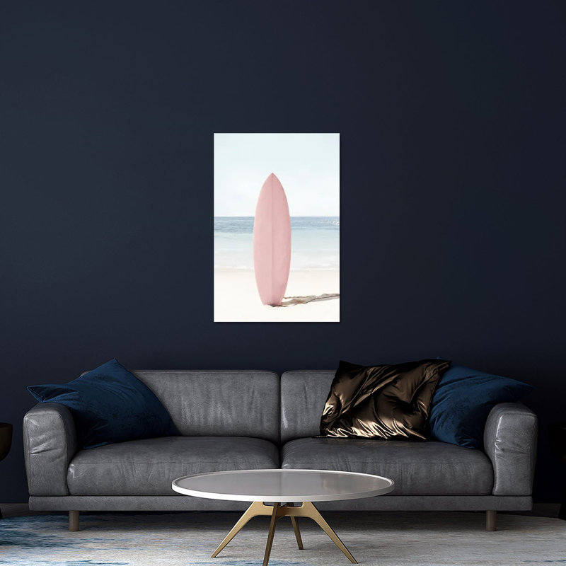 Surfboard Summer - Photographie sans cadre, H 32 po x l 24 po x P 0,25 po