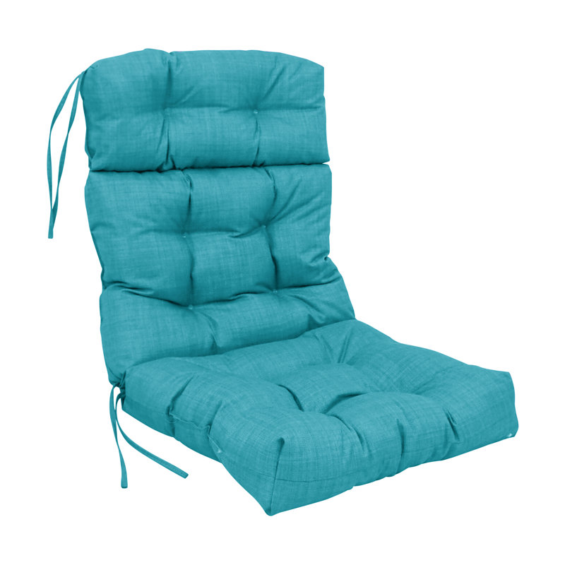 Outdoor Seat / Back Cushion, 20" W x 42" D, Aqua Blue