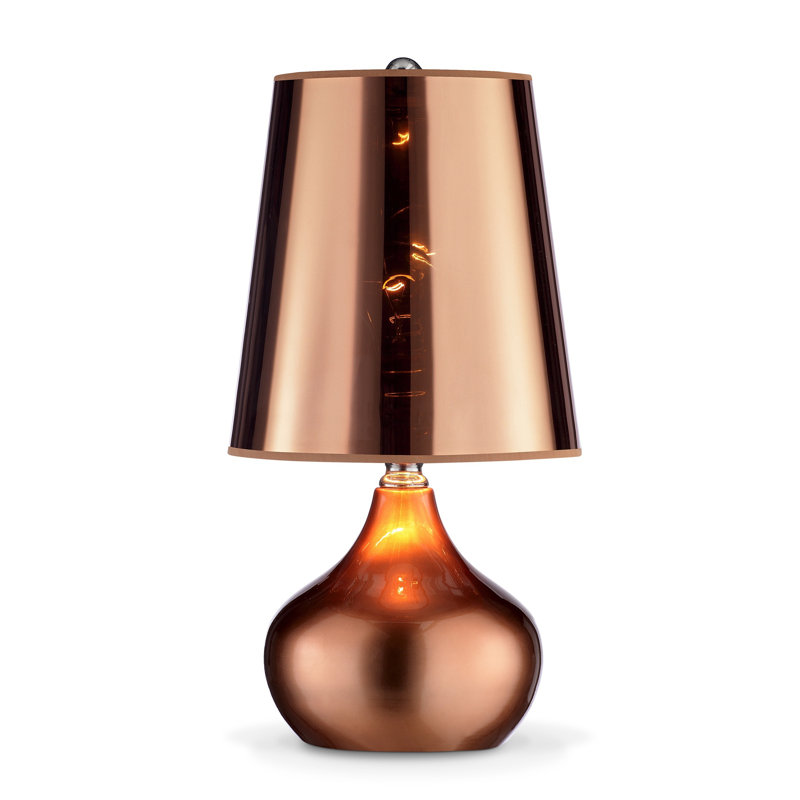 Baek Metal Table Lamp, Rose Gold