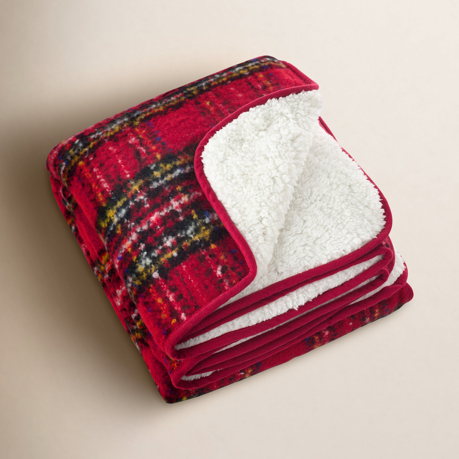 Delvina Faux Mohair Throw Blanket