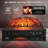 Shrum 26" WiFi Infrared Quartz Electric Fireplace with Sound Crackling, Realistic Pinewood Logs, Timer, 1500W-796741660