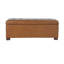  Grand banc de rangement capitonné - Similicuir caramel-309115187
