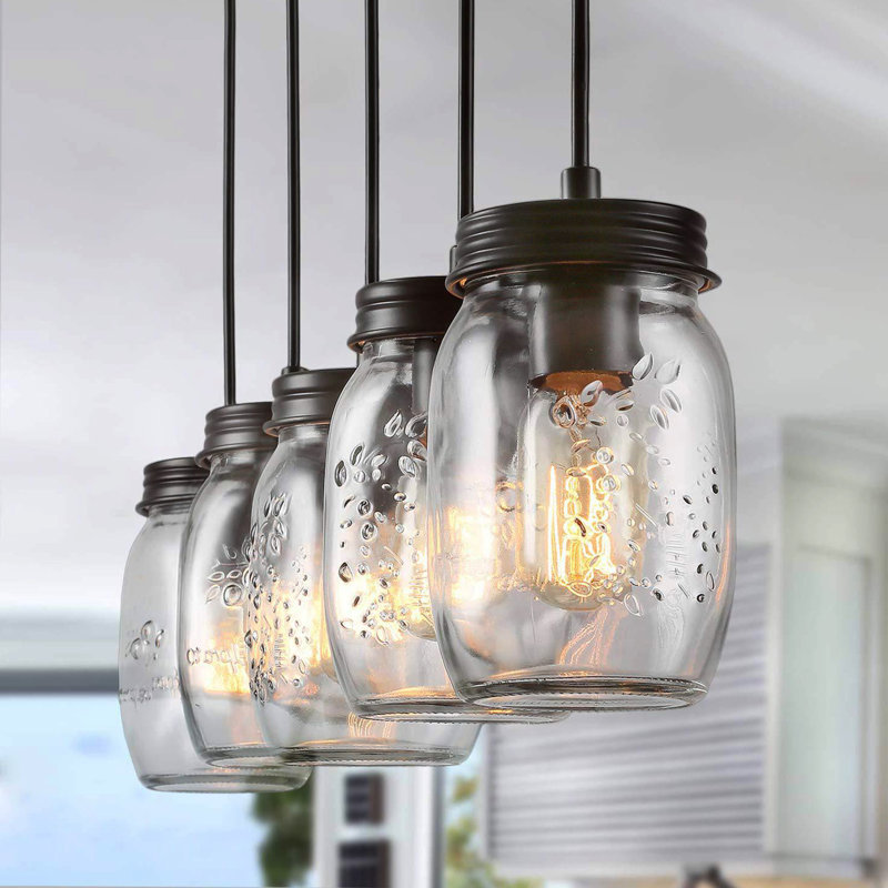 Luminaire suspendu à 5 têtes