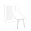 PLISSEE Additional Table Top with Legs