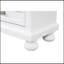 Élégante table de chevet 2 tiroirs en bois, blanc