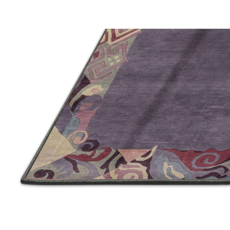 Tapis multicolore à motif abstrait Milamarie, Rectangle 6 pi x 9 pi