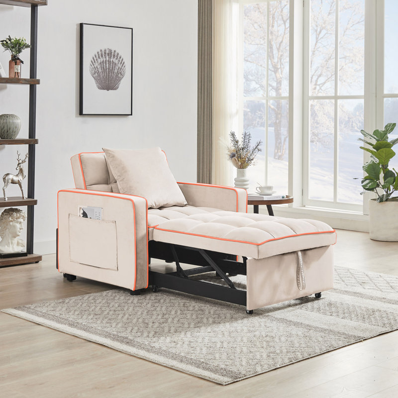Fauteuil d'intérieur trois-en-un, Creamy White