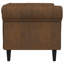  Fauteuil Chesterfield brun
