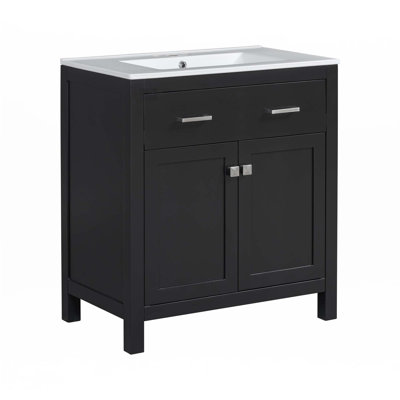 Meuble-lavabo de 30 pouces avec lavabo en céramique