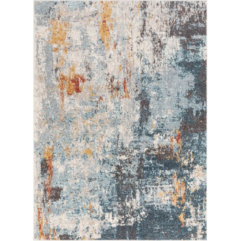 Sydney Abstract Synthetic Area Rug, Rectangle 160 x 220cm