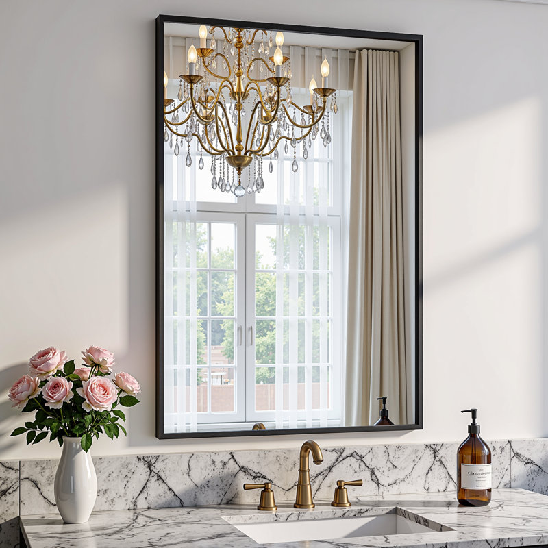 Miroir mural de salle de bain Lunara, 28 po x 20 po