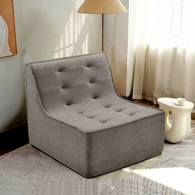 Canapé paresseux confortable avec éponge à haute résilience et tissu de flanelle pour la détente