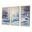 Winter River Window View II - Winter Landscape, art mural-754818122-754818130