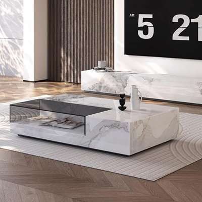 Italian-style sintered stone coffee table