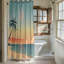 Rideau de douche Sunset Waves - Premium-1083627984