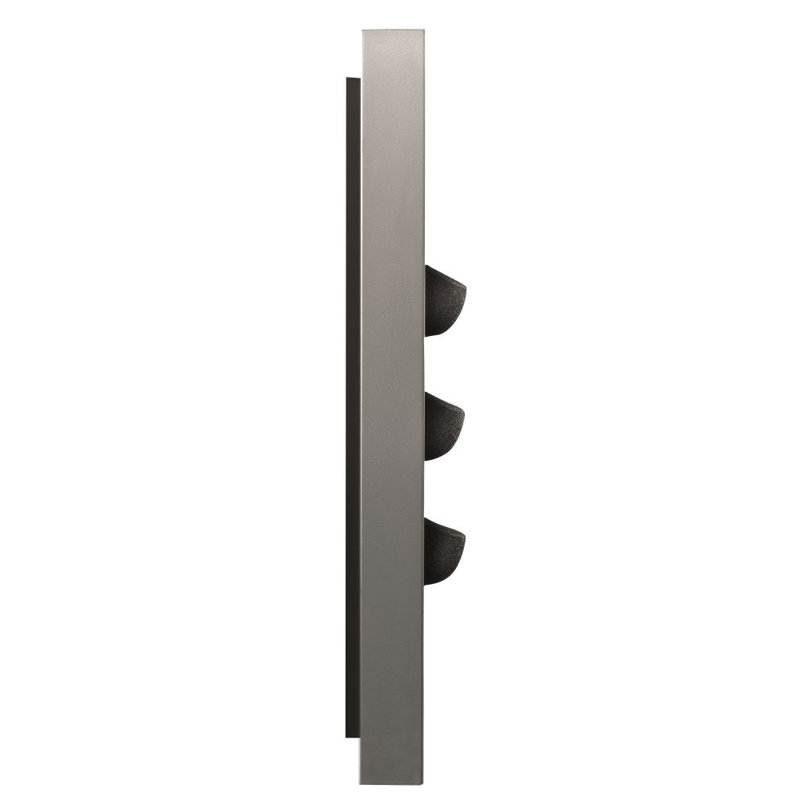 Metal Planter, Silver, 46" H x 44.49" W x 2.36" D
