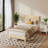 Solid Wood Twin Bed Frame Platform Bedframe With Headboard Grille Style-289639600
