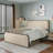 Modern Metal Bed Frame With Upholstered Headboard And Footboard-1075656146-1089144952-1089144930