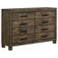 Ensemble de chambre à coucher avec rangement 5 pièces Greely