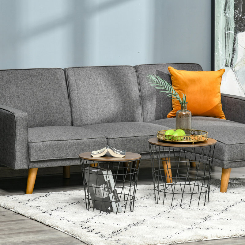 End Tables Set Of 2, Nesting Tables With Storage
